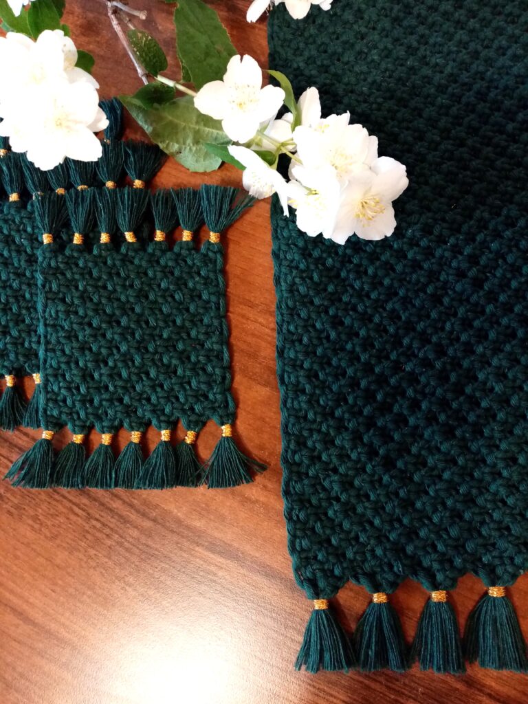 Makramowa podkładka pod kubek