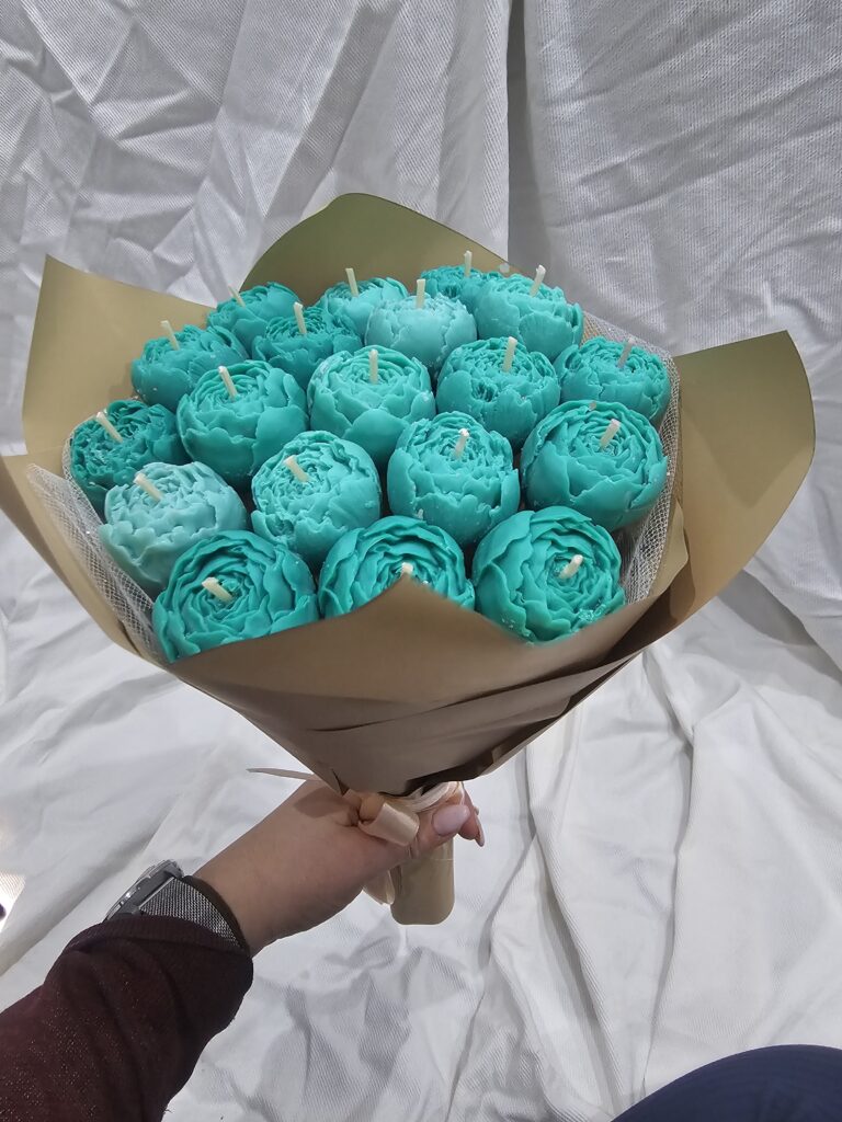 Bukiet ze świec sojowych