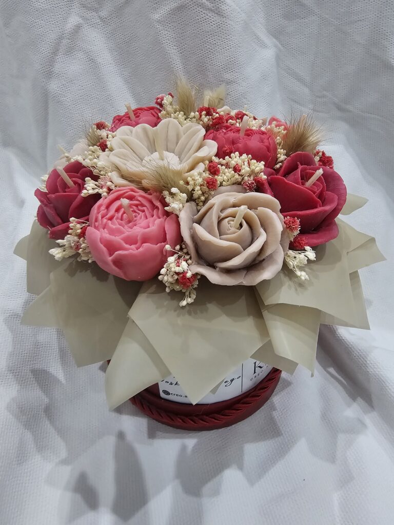 Flowerbox ze świeczek sojowych