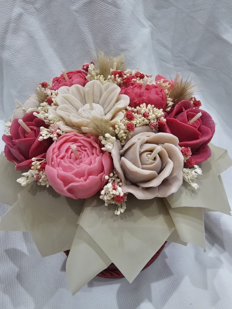 obrazek → Flowerbox ze świeczek sojowych