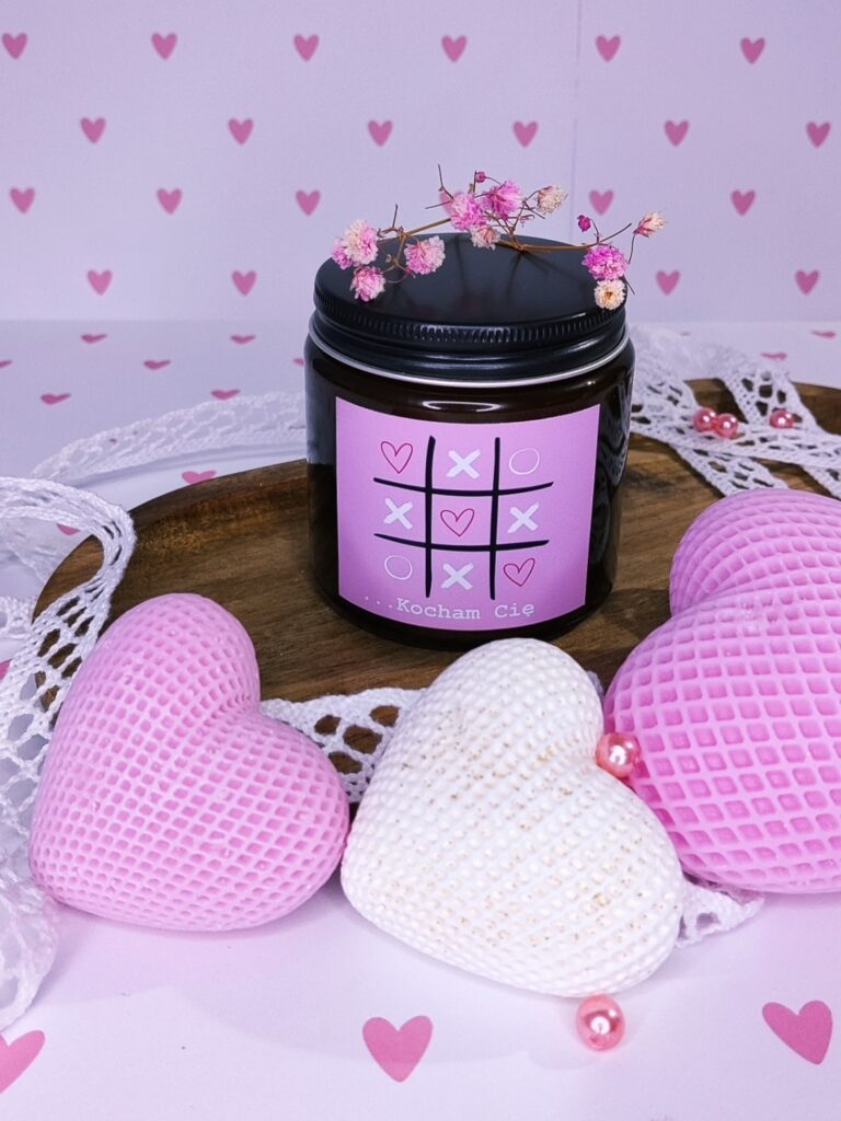 Świeca sojowa na Walentynki