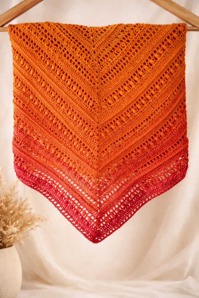 obrazek → Chusta szydełkowa ręcznie robiona