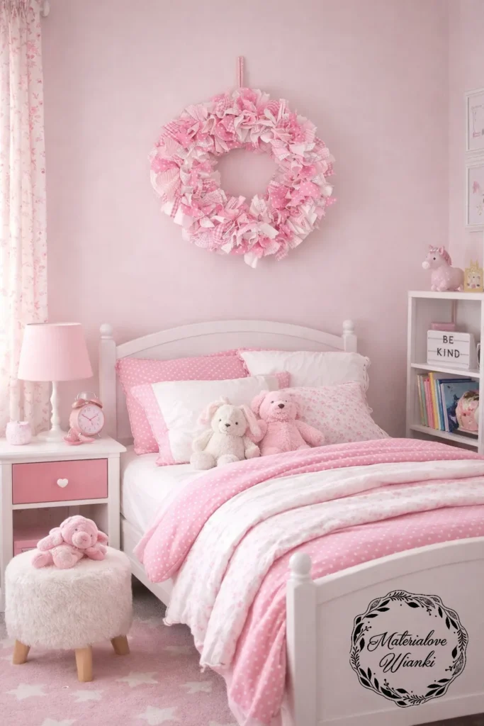 obrazek → Wianek Pink z materiałów