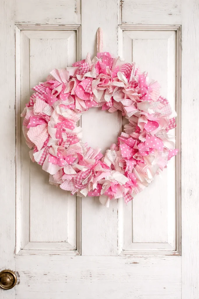 obrazek → Wianek Pink z materiałów