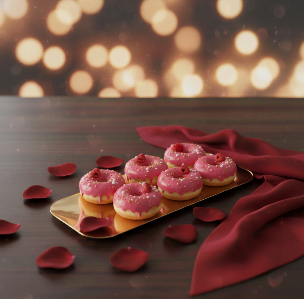 Złota taca lustrzana