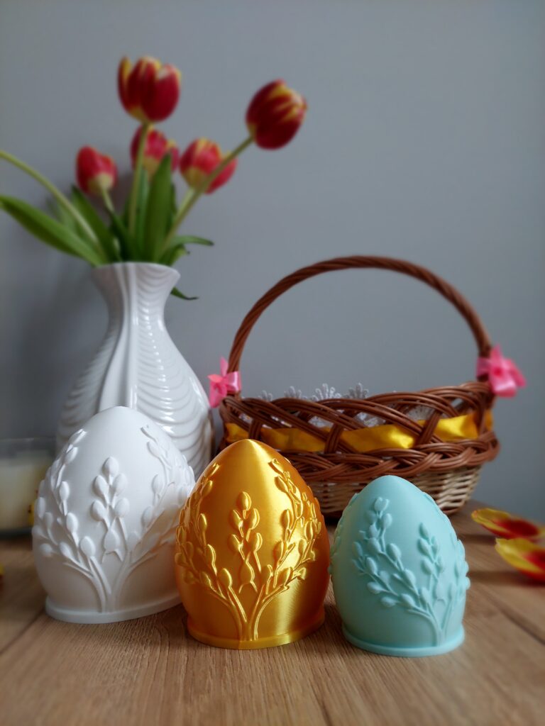 JAJKO WIELKANOCNE OZDOBA 3D RÓŻNE KOLORY PISANKA 11 CM