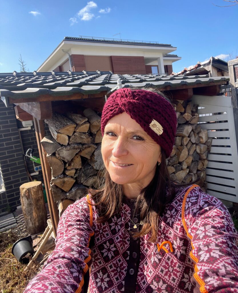 obrazek → Opaska Burgundowy splot