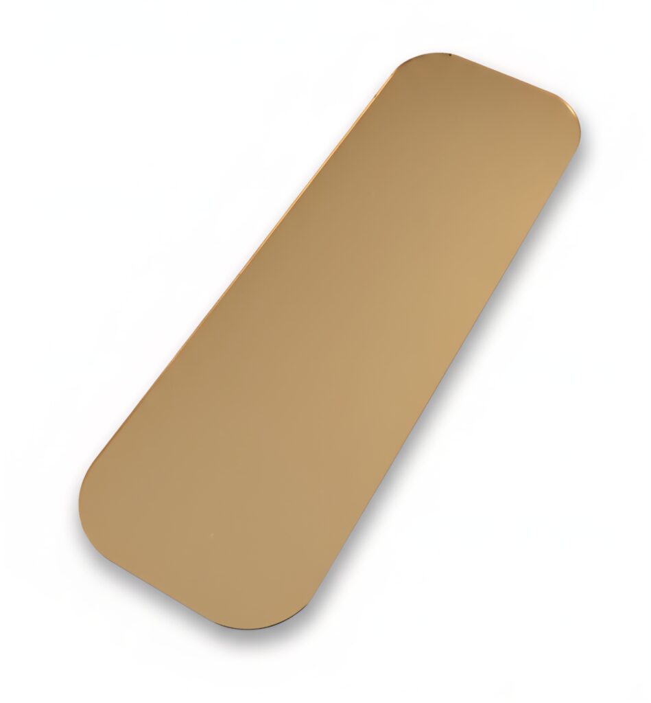 ZŁOTA LUSTRZANA TACA 10X30CM