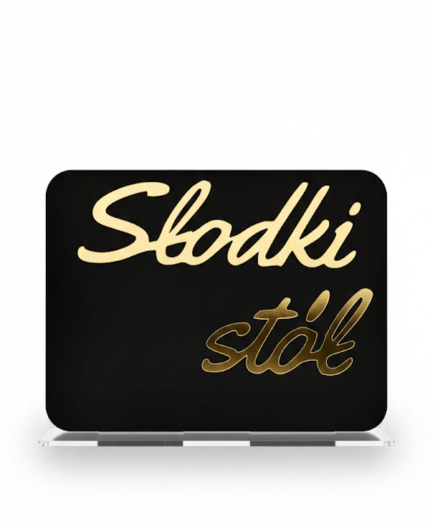 WIZYTOWNIK TABLICZKA SŁODKI STÓŁ