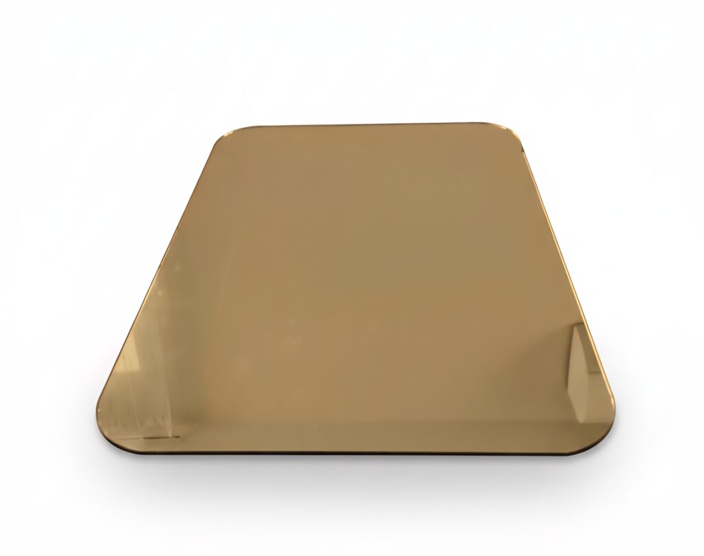 ZŁOTA LUSTRZANA TACA 20X30CM