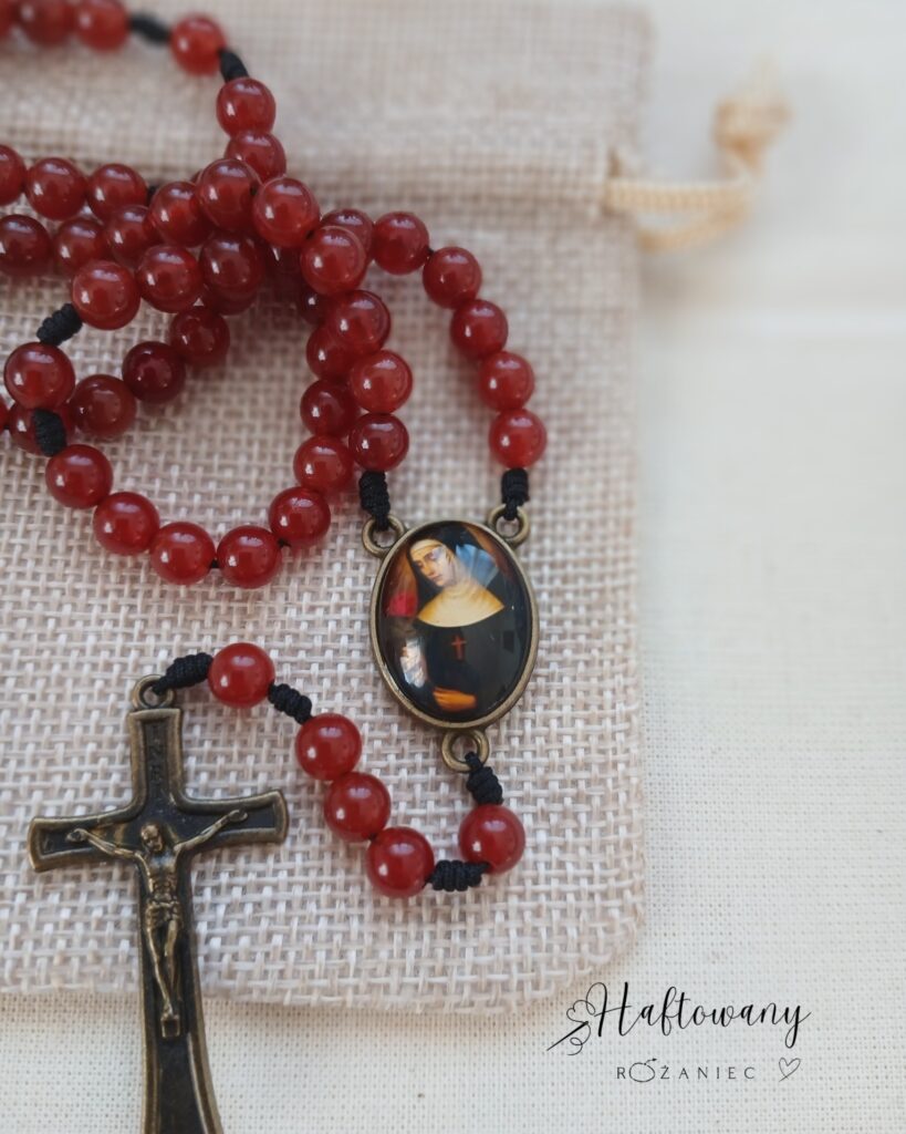 obrazek → Różaniec z wizerunkiem św. Rity