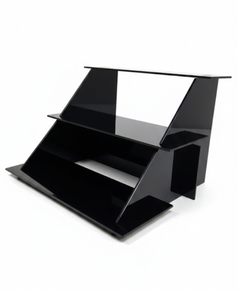 EKSPOZYTOR CZARNY 3-POZIOMY MONOPORCJE PERFUMY lub GADŻETY