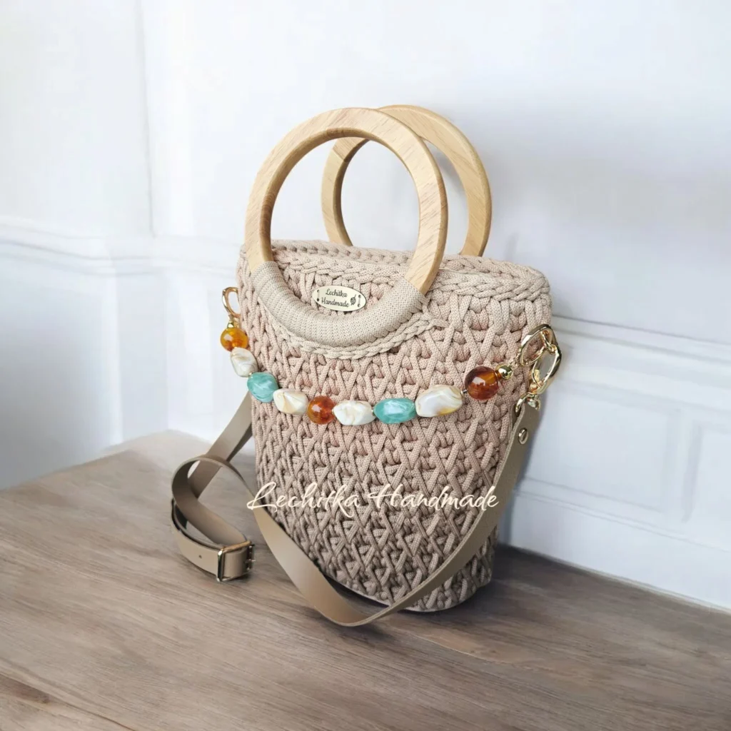 obrazek → Torebka Kuferek OMBRE z paskiem skórzanym,