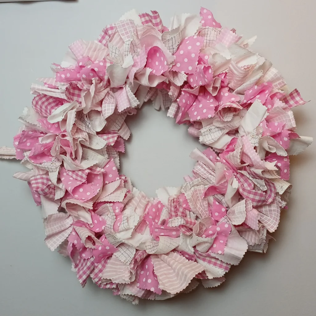 obrazek → Wianek Pink z materiałów