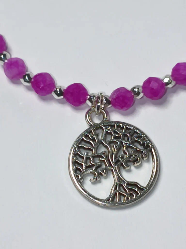 obrazek → Ręcznie robiony naszyjnik z turmalinu różowego