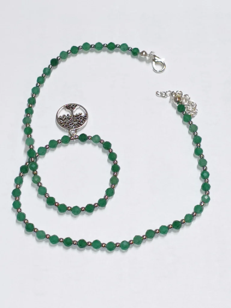 obrazek → Ręcznie robiony naszyjnik z kamieni awenturynu