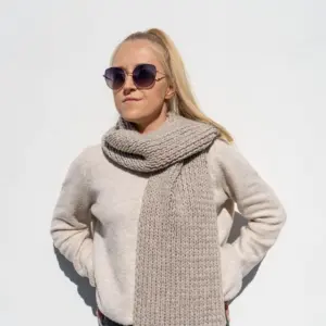 Szal Otulający beżowy spokój