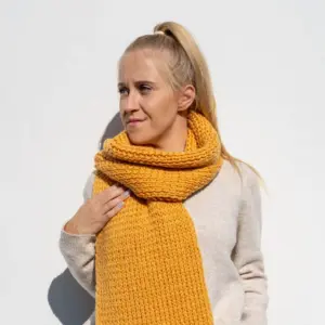 Szal Otulająca radosna kurkuma