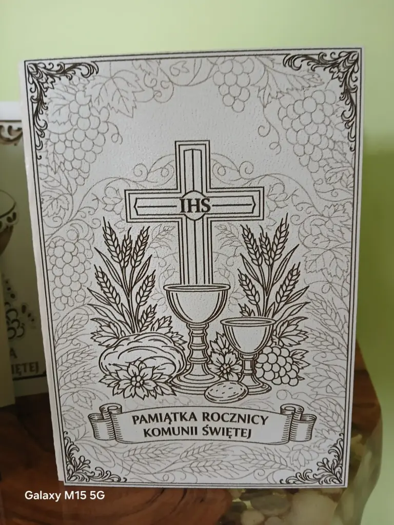 Pamiatka komunijna,Kartka otwierana na pamiątkę I Komunii Świętej